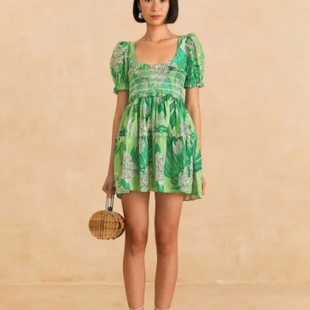 FARM Rio Dewdrop Floral Mini Dress